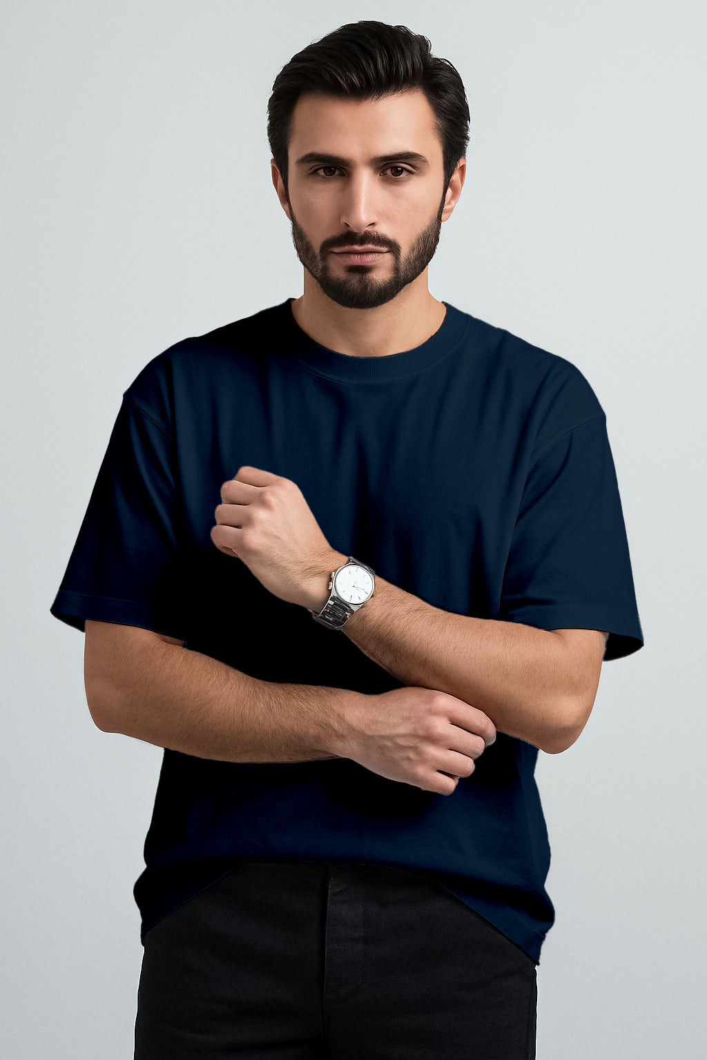 Plain Dropshoulder - Navyblue