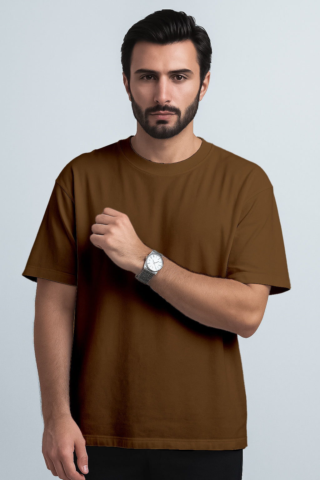 Plain Dropshoulder - Brown