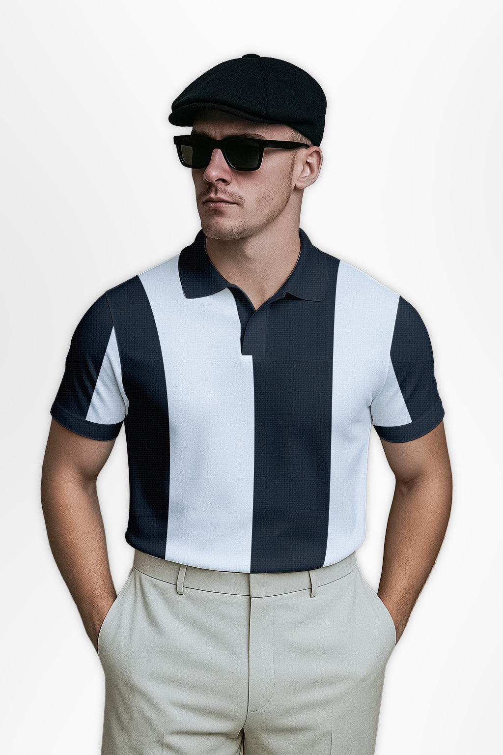Vintage Riviera Polo - Black & White