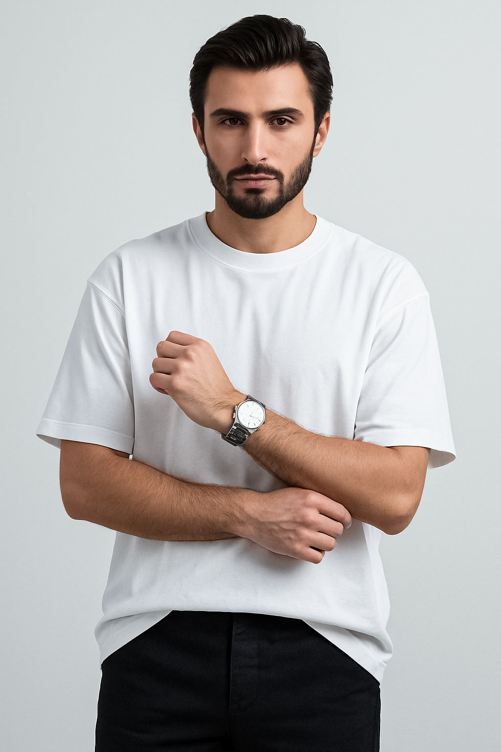 Plain Dropshoulder - White